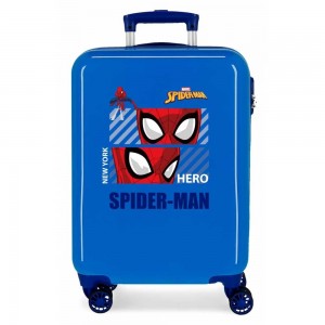 Valise cabine SPIDERMAN "Hero" bleu | Bagage enfant 55cm avion original superhéros Marvel dessin animé qualité supérieure