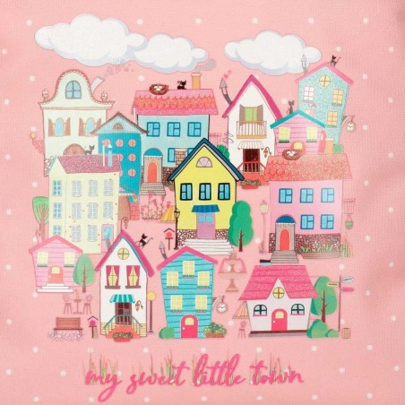 Sac à dos à roulettes ROLL ROAD "My Little Town" | Cartable scolaire fille solide renforcé pas cher design Sac à dos à roulettes ROLL ROAD "My Little Town" | Cartable scolaire fille solide renforcé pas cher design
