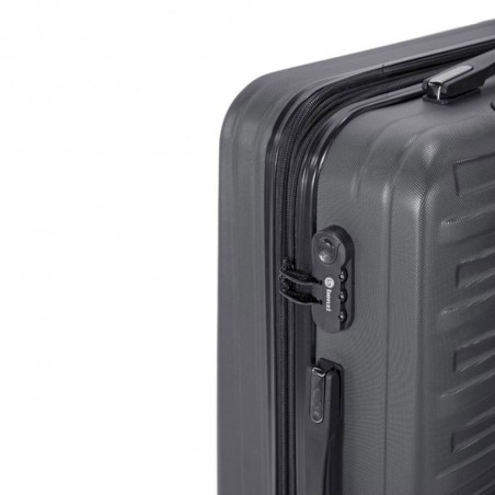 Valise cabine extensible BENZI "Sword" gris | Bagage avion petite taille coque rigide légère