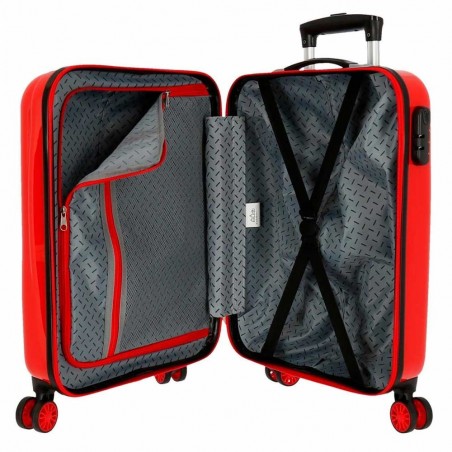 Valise cabine DISNEY Mickey "Get Moving" rouge | Bagage enfant 55cm avion original garçon dessin animé