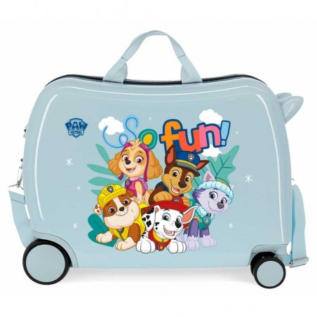 Valise trotteur enfant PAT PATROUILLE "So Fun" bleu ciel | Bagage ludique garçon de qualité Valise trotteur enfant PAT PATROUILLE "So Fun" bleu ciel | Bagage ludique garçon de qualité