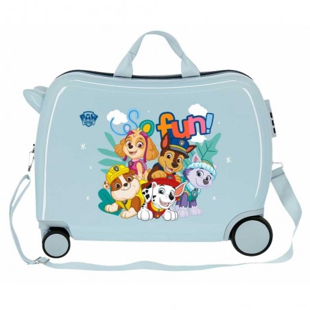 Valise trotteur enfant PAT PATROUILLE "So Fun" bleu ciel | Bagage ludique garçon de qualité Valise trotteur enfant PAT PATROUILLE "So Fun" bleu ciel | Bagage ludique garçon de qualité