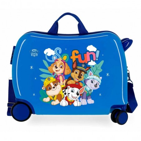 Valise trotteur enfant PAT PATROUILLE "So Fun" bleu | Bagage ludique garçon fille dessin animé de qualité Valise trotteur enfant PAT PATROUILLE "So Fun" bleu | Bagage ludique garçon fille dessin animé de qualité