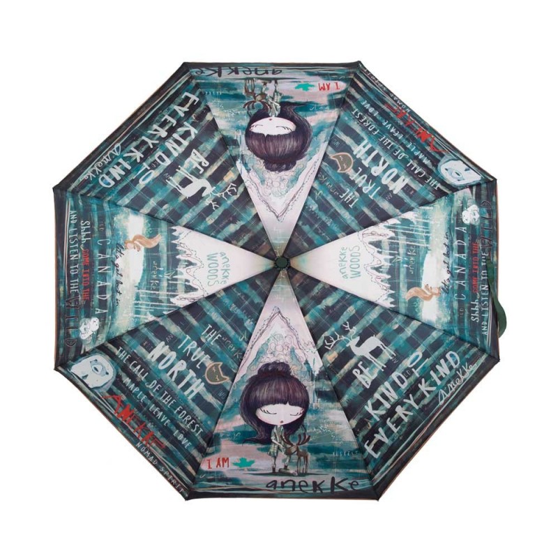 Parapluie pliant automatique ANEKKE "Canada" | Parapluie de poche femme original pas cher