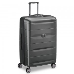 Valise soute 77cm DELSEY "Comète +" noir | Grand bagage 100L pas cher sécurisé qualité marque française