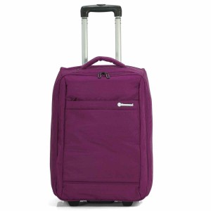Valise à roulettes pliable 51cm Benzi - Violet