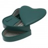 Coffret à bijoux en cuir femme DAVIDTS "Chrome" vert | Écrin à bijoux en forme de coeur qualité luxe pas cher Coffret à bijoux en cuir femme DAVIDTS "Chrome" vert | Écrin à bijoux en forme de coeur qualité luxe pas cher