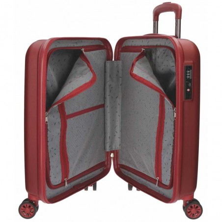 Valise cabine 55cm MOVOM "Wood" rouge | Bagage petite taille avion rigide pas cher sécurisé cadenas TSA intégré Valise cabine 55cm MOVOM "Wood" rouge | Bagage petite taille avion rigide pas cher sécurisé cadenas TSA intégré