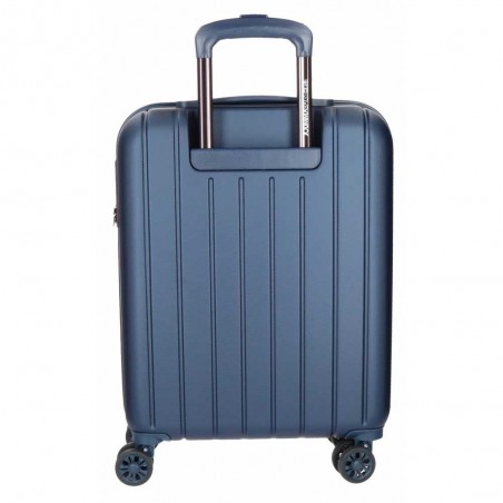 Valise cabine 55cm MOVOM "Wood" bleu marine | Bagage à main avion pas cher