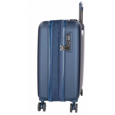 Valise cabine 55cm MOVOM "Wood" bleu marine | Bagage à main avion pas cher Valise cabine 55cm MOVOM "Wood" bleu marine | Bagage à main avion pas cher