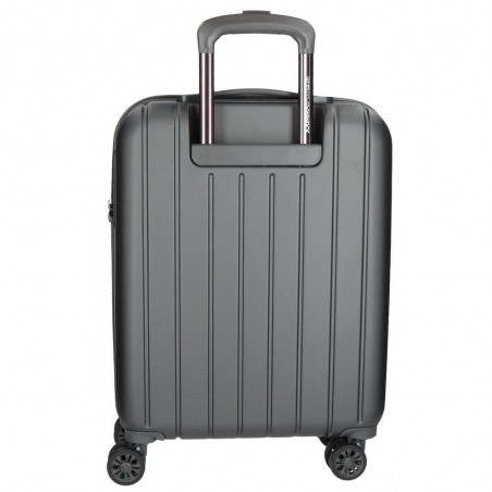 Valise cabine 55cm MOVOM "Wood" gris anthracite | Bagage à main avion pas cher