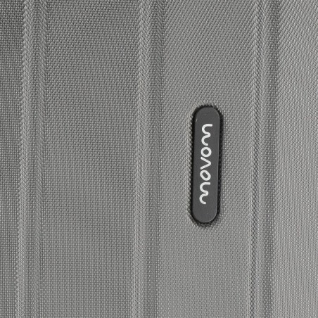 Valise cabine 55cm MOVOM "Wood" gris anthracite | Bagage à main avion pas cher