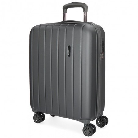 Valise cabine 55cm MOVOM "Wood" gris anthracite | Bagage à main avion pas cher