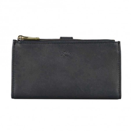 Portefeuille femme medium en cuir KATANA noir | Porte-monnaie porte-cartes femme taille moyenne pratique pas cher Portefeuille femme medium en cuir KATANA noir | Porte-monnaie porte-cartes femme taille moyenne pratique pas cher