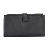 Portefeuille femme medium en cuir KATANA noir | Porte-monnaie porte-cartes femme taille moyenne pratique pas cher Portefeuille femme medium en cuir KATANA noir | Porte-monnaie porte-cartes femme taille moyenne pratique pas cher