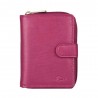 Portefeuille compact en cuir KATANA rose fuchsia | Compagnon petit format femme cuir véritable pas cher Portefeuille compact en cuir KATANA rose fuchsia | Compagnon petit format femme cuir véritable pas cher