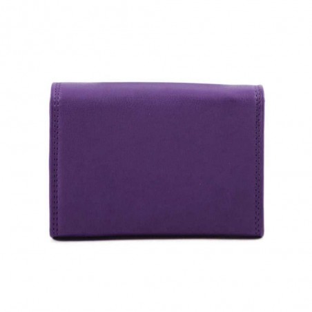 Porte-monnaie multifonctions en cuir KATANA violet | porte-cartes femme maroquinerie pas cher Porte-monnaie multifonctions en cuir KATANA violet | porte-cartes femme maroquinerie pas cher