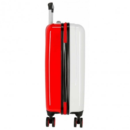 Valise cabine 55cm DISNEY Minnie "Diva" blanc rouge | Bagage enfant fille qualité avion