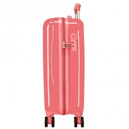 Valise cabine 55cm DISNEY Minnie "Lovin'Life" rose corail | Bagage enfant fille qualité avion