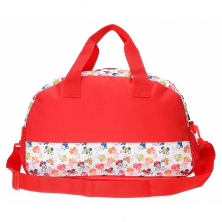 Sac de voyage fille DISNEY Minnie "Diva" rouge blanc | Bagage enfant disney original pas cher