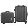 Set de 2 bagages TRAVEL'S "Bari" noir | valise cabine + valise underseat spécial vol low cost Easyjet Ryanair Set de 2 bagages TRAVEL'S "Bari" noir | valise cabine + valise underseat spécial vol low cost Easyjet Ryanair