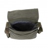 Sacoche homme en toile et cuir KATANA vert kaki | Pochette porté travers style baroudeur nature coton canvas casual pas cher Sacoche homme en toile et cuir KATANA vert kaki | Pochette porté travers style baroudeur nature coton canvas casual pas cher