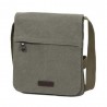 Sacoche homme en toile et cuir KATANA vert kaki | Pochette porté travers style baroudeur nature coton canvas casual pas cher Sacoche homme en toile et cuir KATANA vert kaki | Pochette porté travers style baroudeur nature coton canvas casual pas cher