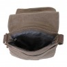 Sacoche homme en toile et cuir KATANA marron | Pochette porté travers style baroudeur nature coton canvas casual pas cher Sacoche homme en toile et cuir KATANA marron | Pochette porté travers style baroudeur nature coton canvas casual pas cher