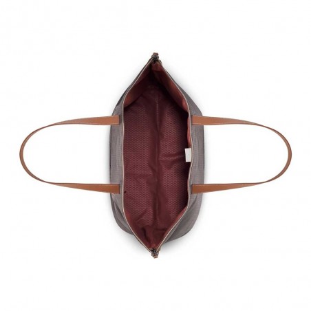 Sac cabas DELSEY Chatelet Air 2.0 marron | Sac de voyage souple femme qualité luxe marque française