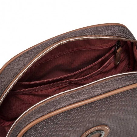 Trousse de toilette DELSEY Chatelet Air 2.0 marron | Vanity femme qualité luxe marque française