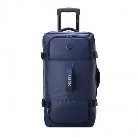 Sac de voyage à roulettes 64cm DELSEY "Raspail" bleu | Bagage taille moyenne trolley imperméable marque française de qualité