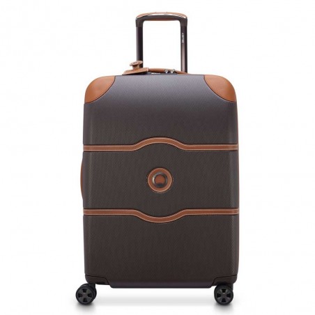 Valise soute M 66 cm DELSEY Chatelet Air 2.0 marron | Bagage taille moyenne femme qualité luxe marque française style iconique