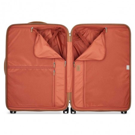Valise soute M 66 cm DELSEY Chatelet Air 2.0 marron | Bagage taille moyenne femme qualité luxe marque française style iconique