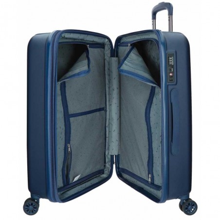 Valise extensible 75cm MOVOM "Wood" bleu marine | Bagage grande taille 2 semaines pas cher Valise extensible 75cm MOVOM "Wood" bleu marine | Bagage grande taille 2 semaines pas cher