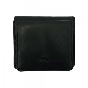 Portefeuille en cuir TONY PEROTTI "Végétale" noir | Porte-monnaie homme cuir italien style classique qualité luxe pas cher