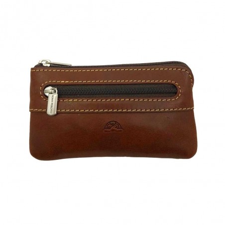 Porte-clés en cuir TONY PEROTTI "Végétale" marron | Porte-monnaie homme cuir italien qualité luxe pas cher Porte-clés en cuir TONY PEROTTI "Végétale" marron | Porte-monnaie homme cuir italien qualité luxe pas cher