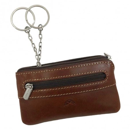 Porte-clés en cuir TONY PEROTTI "Végétale" marron | Porte-monnaie homme cuir italien qualité luxe pas cher Porte-clés en cuir TONY PEROTTI "Végétale" marron | Porte-monnaie homme cuir italien qualité luxe pas cher