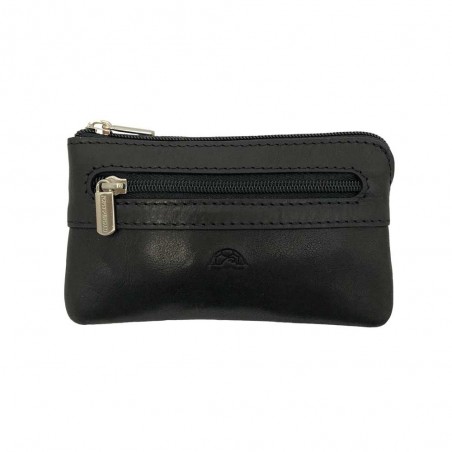 Porte-clés en cuir TONY PEROTTI "Végétale" noir | Porte-monnaie homme cuir italien qualité luxe pas cher Porte-clés en cuir TONY PEROTTI "Végétale" noir | Porte-monnaie homme cuir italien qualité luxe pas cher