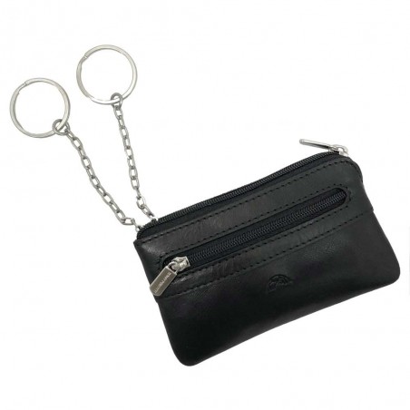 Porte-clés en cuir TONY PEROTTI "Végétale" noir | Porte-monnaie homme cuir italien qualité luxe pas cher Porte-clés en cuir TONY PEROTTI "Végétale" noir | Porte-monnaie homme cuir italien qualité luxe pas cher