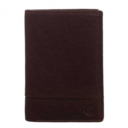Portefeuille en cuir homme SERGE BLANCO "Anchorage" marron foncé chocolat | Porte-cartes porte-monnaie qualité marque française Portefeuille en cuir homme SERGE BLANCO "Anchorage" marron foncé chocolat | Porte-cartes porte-monnaie qualité marque française