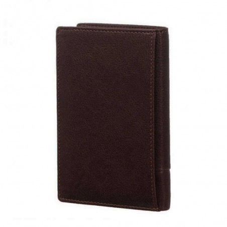 Portefeuille en cuir homme SERGE BLANCO "Anchorage" marron foncé chocolat | Porte-cartes porte-monnaie qualité marque française Portefeuille en cuir homme SERGE BLANCO "Anchorage" marron foncé chocolat | Porte-cartes porte-monnaie qualité marque française