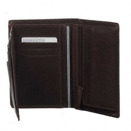 Portefeuille en cuir homme SERGE BLANCO "Anchorage" marron foncé chocolat | Porte-cartes porte-monnaie qualité marque française Portefeuille en cuir homme SERGE BLANCO "Anchorage" marron foncé chocolat | Porte-cartes porte-monnaie qualité marque française