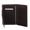 Portefeuille en cuir homme SERGE BLANCO "Anchorage" marron foncé chocolat | Porte-cartes porte-monnaie qualité marque française Portefeuille en cuir homme SERGE BLANCO "Anchorage" marron foncé chocolat | Porte-cartes porte-monnaie qualité marque française