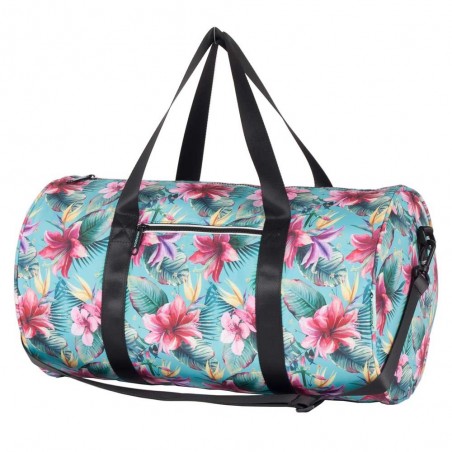 Sac polochon HORIZON "Circus" | Bagage sac de voyage sport femme imprimé fleurs tropicales