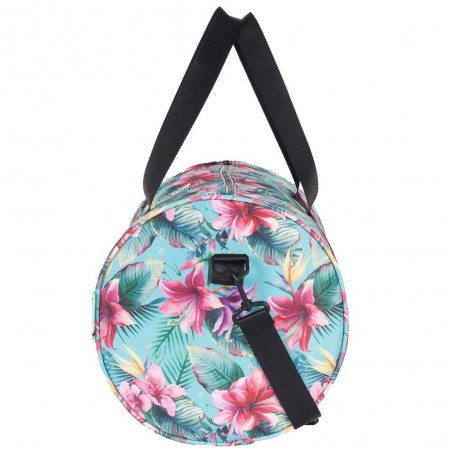 Sac polochon HORIZON "Circus" | Bagage sac de voyage sport femme imprimé fleurs tropicales