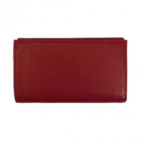 Portefeuille compagnon en cuir KATANA rouge | Tout-en-un femme grand format porte-chéquier pas cher Portefeuille compagnon en cuir KATANA rouge | Tout-en-un femme grand format porte-chéquier pas cher