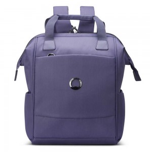 Sac à dos femme DELSEY "Montrouge" 13,3" lavande | Sac ordinateur portable PC sécurisé violet original pas cher