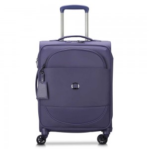 Valise cabine extensible DELSEY "Montrouge" violet | Bagage petite taille femme élégant semi-rigide léger marque pas cher