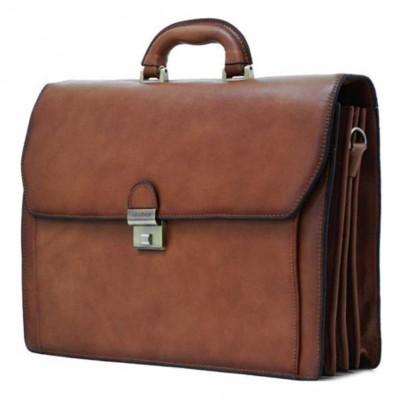 Cartable en cuir 4 soufflets KATANA marron | Serviette porte-documents grand format professionnel qualité pas cher Cartable en cuir 4 soufflets KATANA marron | Serviette porte-documents grand format professionnel qualité pas cher