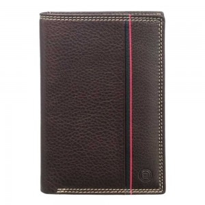 Portefeuille en cuir homme SERGE BLANCO "Vancouver" marron foncé chocolat | Maroquinerie marque française